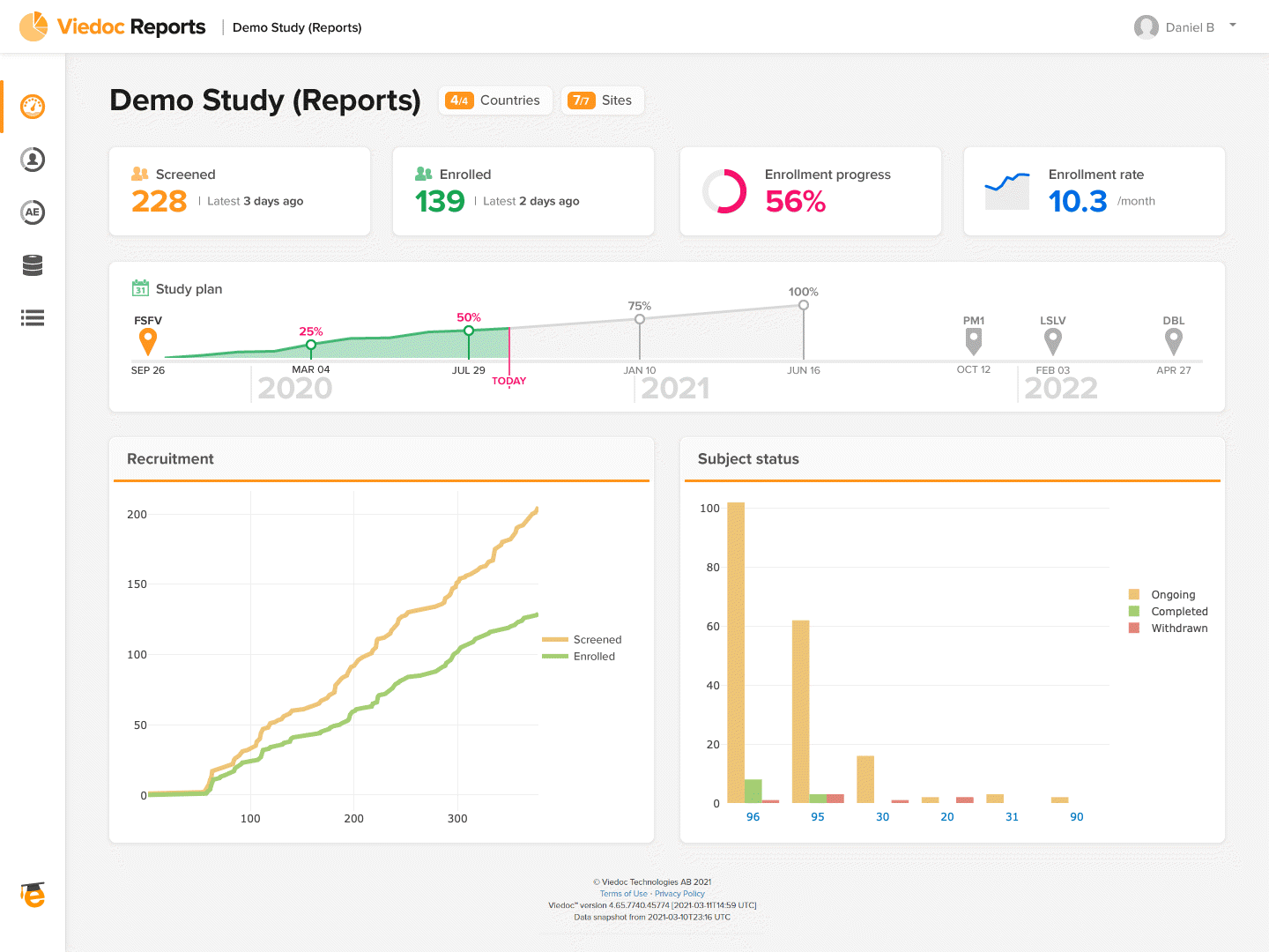 Viedoc Reports User Guide Launching Viedoc Reports Viedoc eLearning